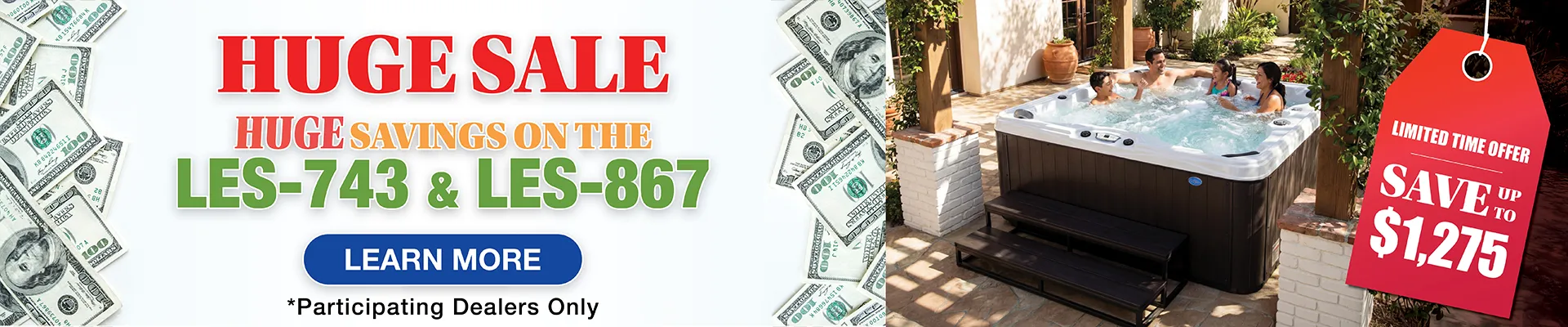 Calspas hot tub being used in a family setting - Yuma